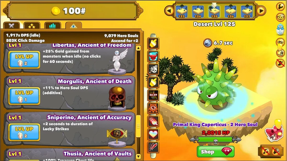 Скриншот из игры Clicker Heroes - 8