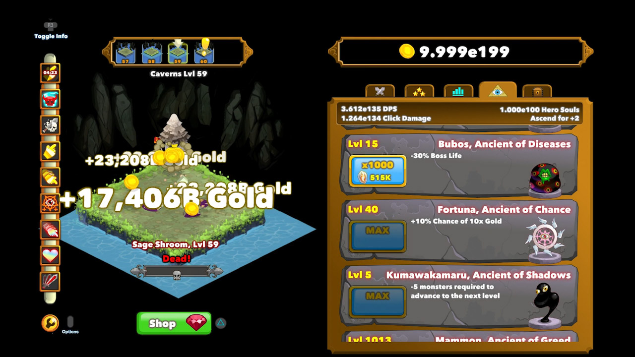 Скриншот из игры Clicker Heroes - 40