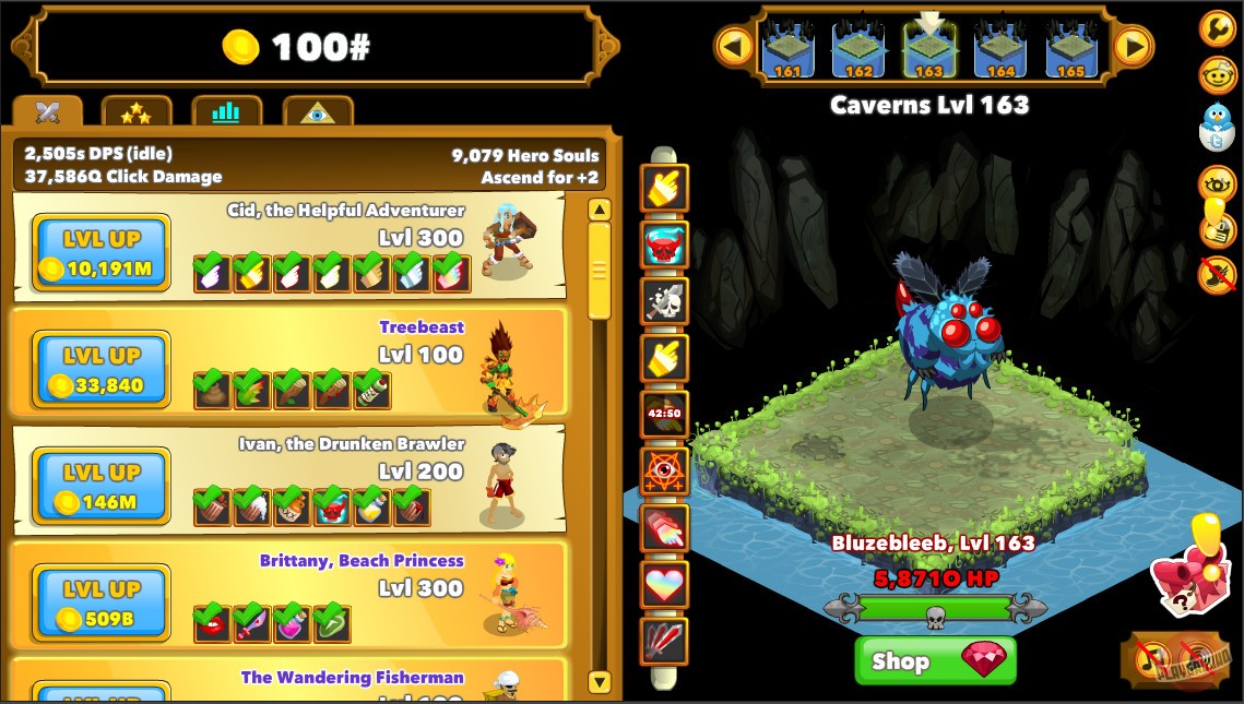 Скриншот из игры Clicker Heroes - 10