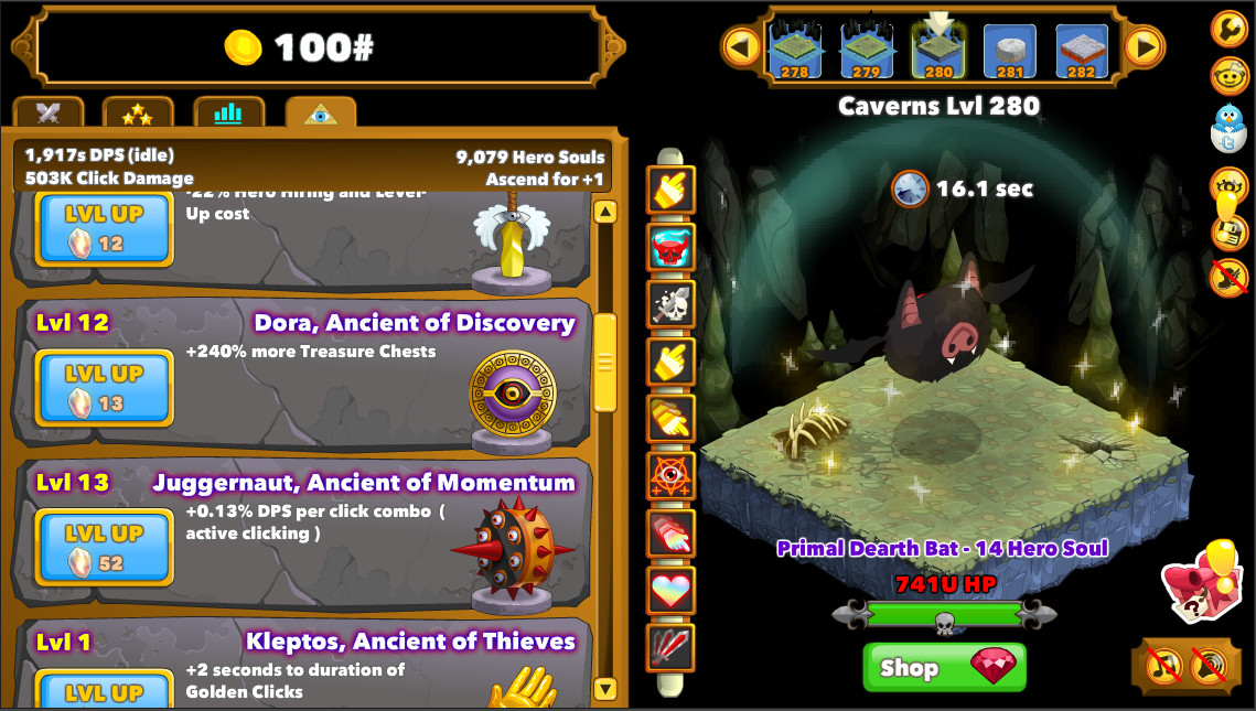 Скриншот из игры Clicker Heroes - 6