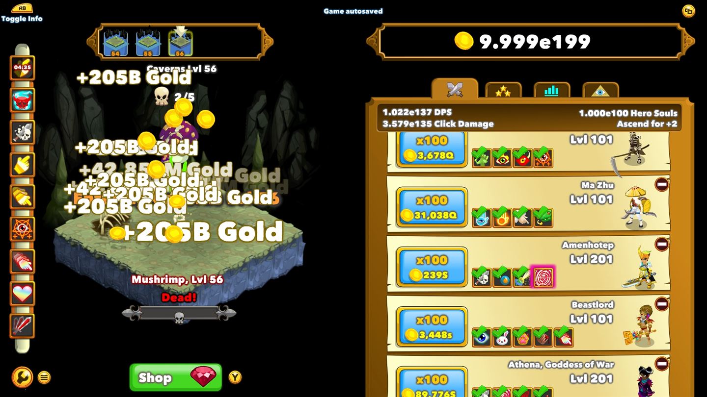 Скриншот из игры Clicker Heroes - 49