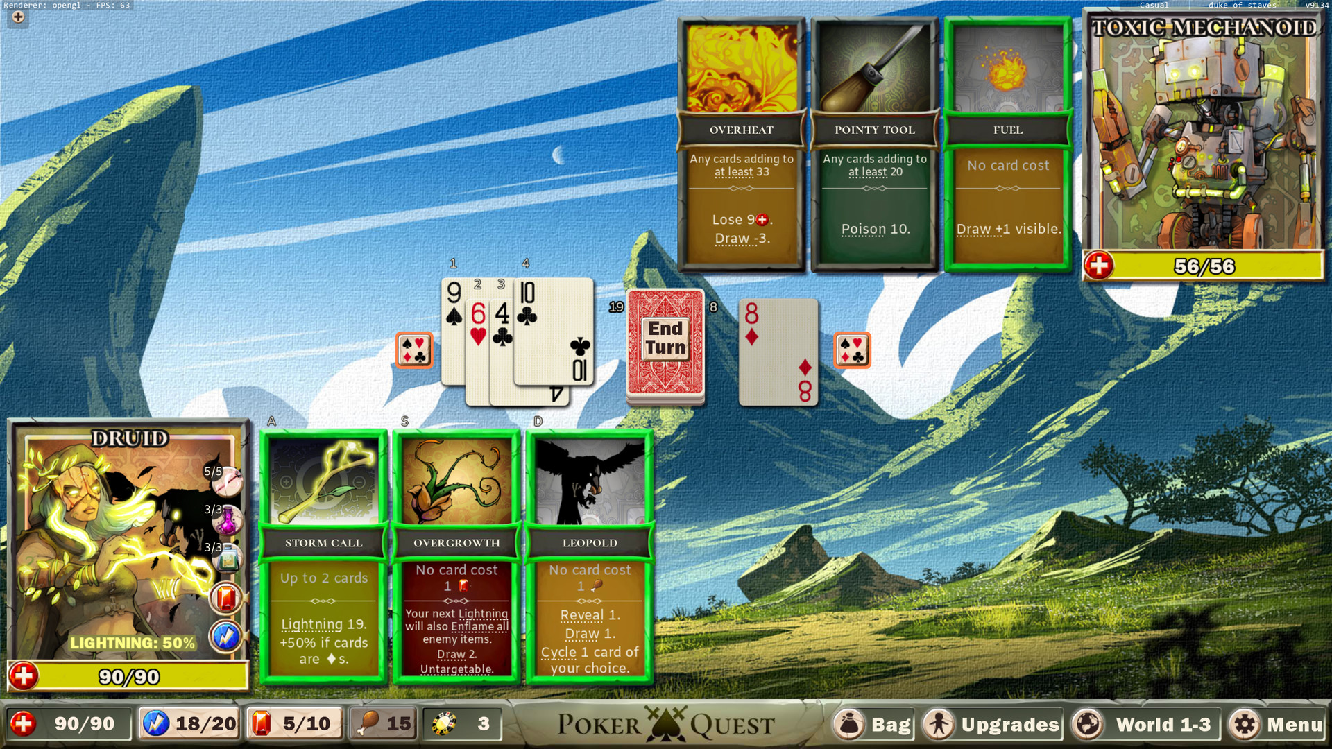 Скриншот из игры Poker Quest - 2