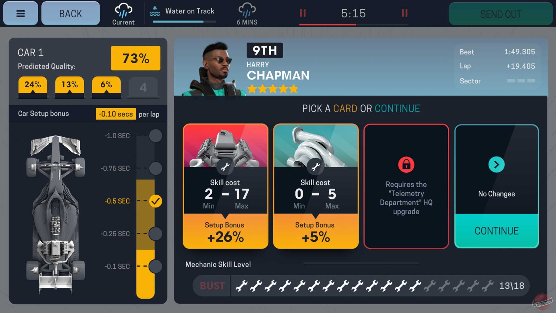 Скриншот из игры Motorsport Manager Mobile 3 - 1