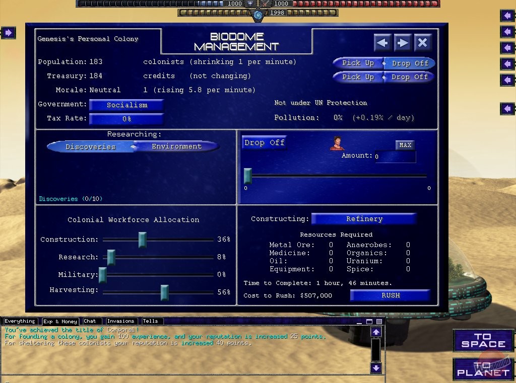 Скриншот из игры Starport: Galactic Empires - 3