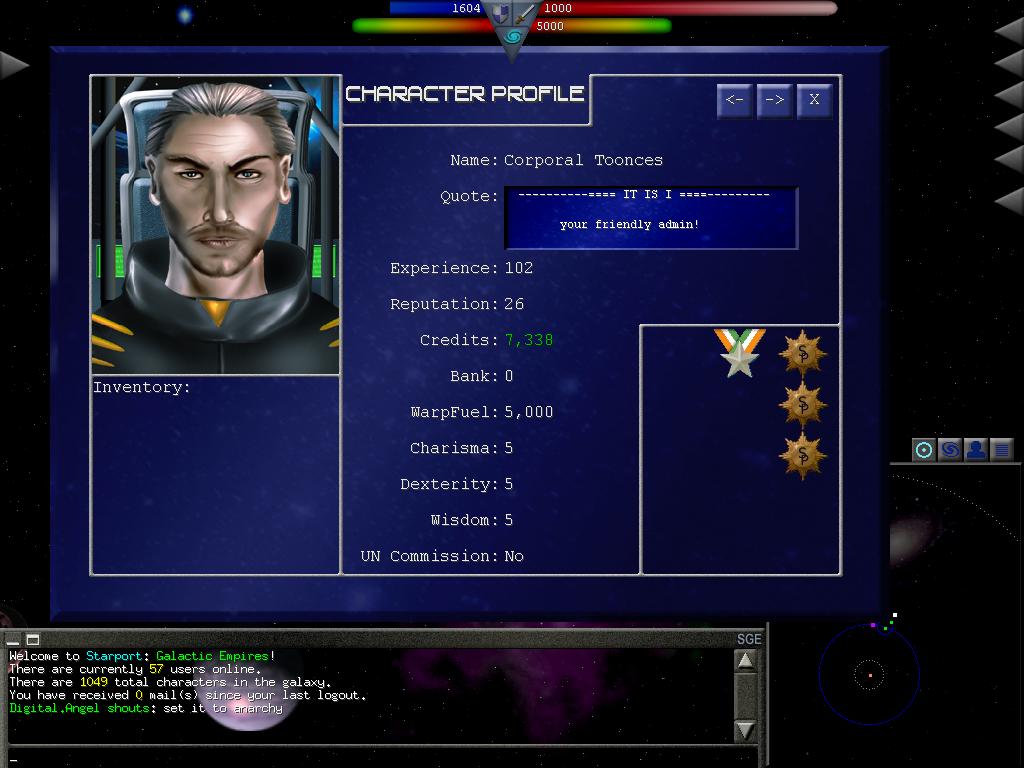 Скриншот из игры Starport: Galactic Empires - 1