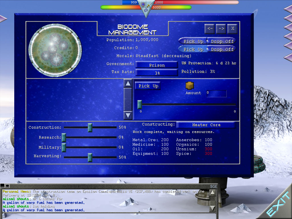 Скриншот из игры Starport: Galactic Empires - 5