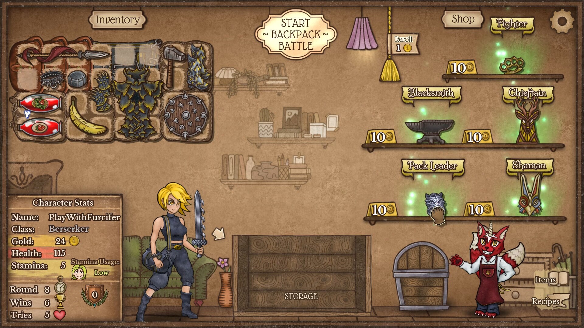 Скриншот из игры Backpack Battles - 34