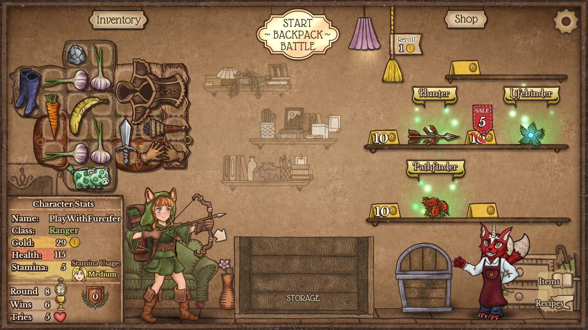 Скриншот из игры Backpack Battles - 10