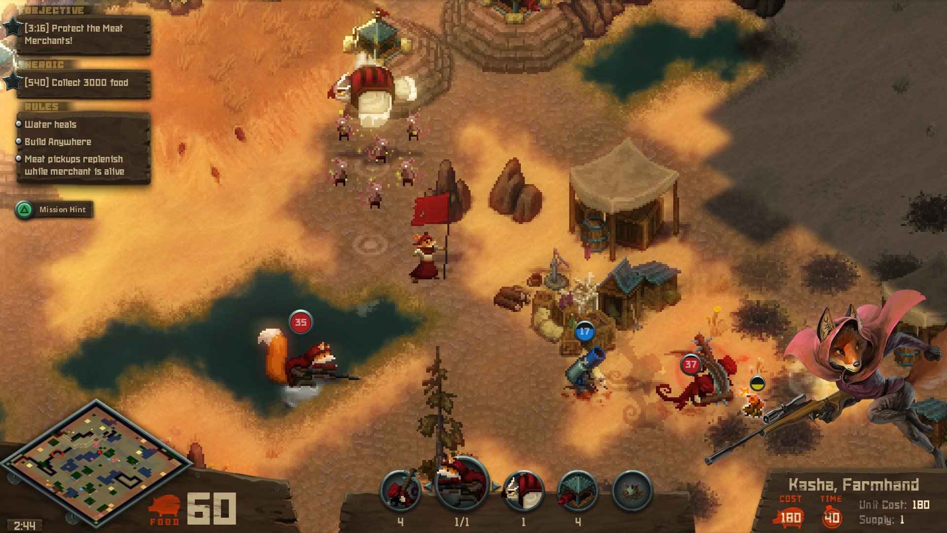 Скриншот из игры Tooth and Tail - 2