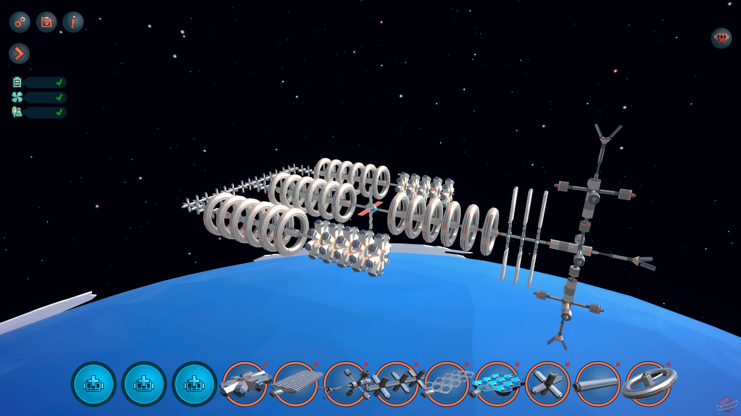 Скриншот из игры Space Station Designer - 2