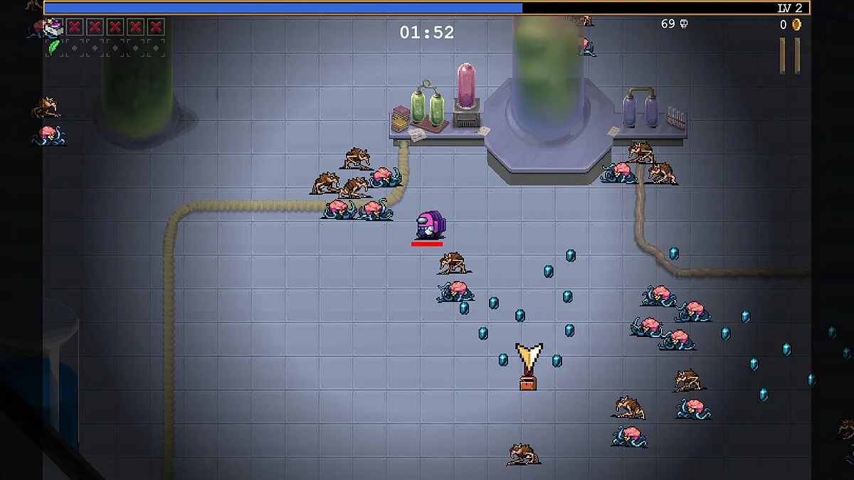 Скриншот из игры Vampire Survivors: Emergency Meeting - 4