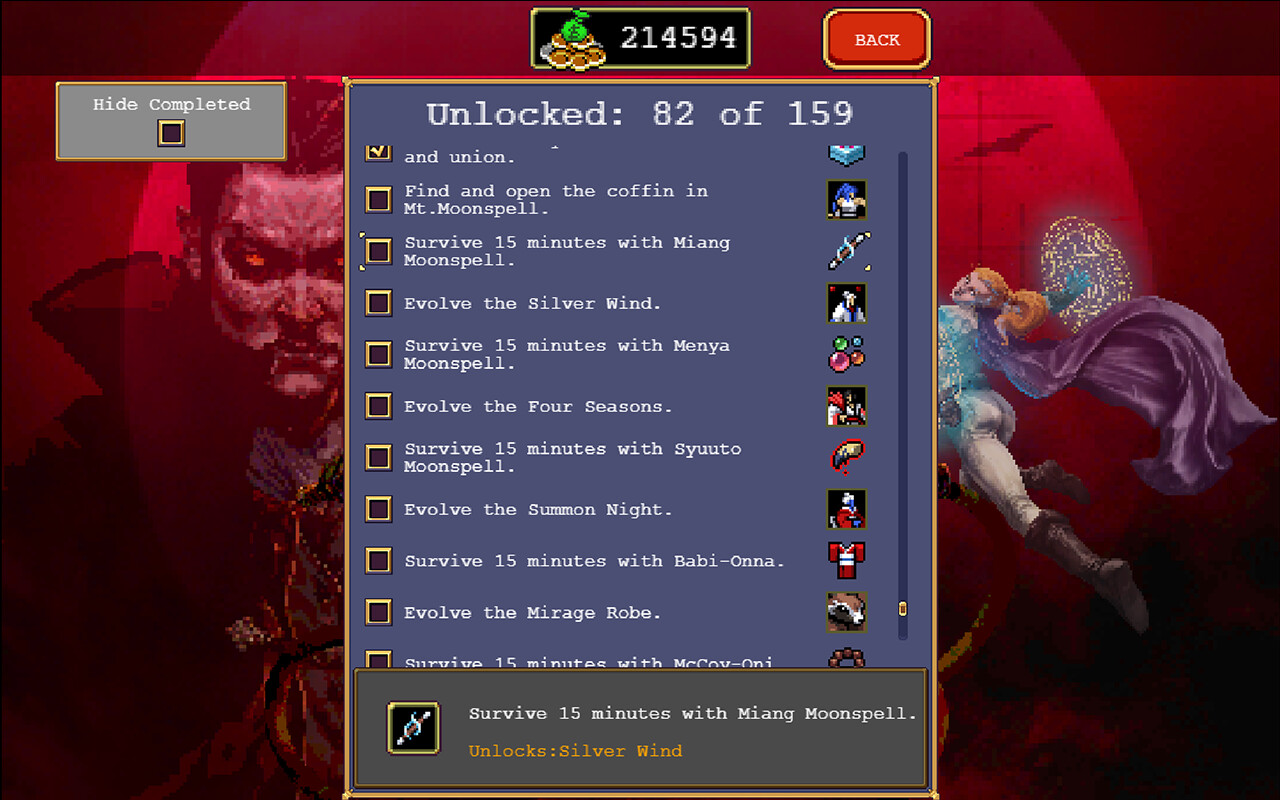 Скриншот из игры Vampire Survivors: Legacy of the Moonspell - 7