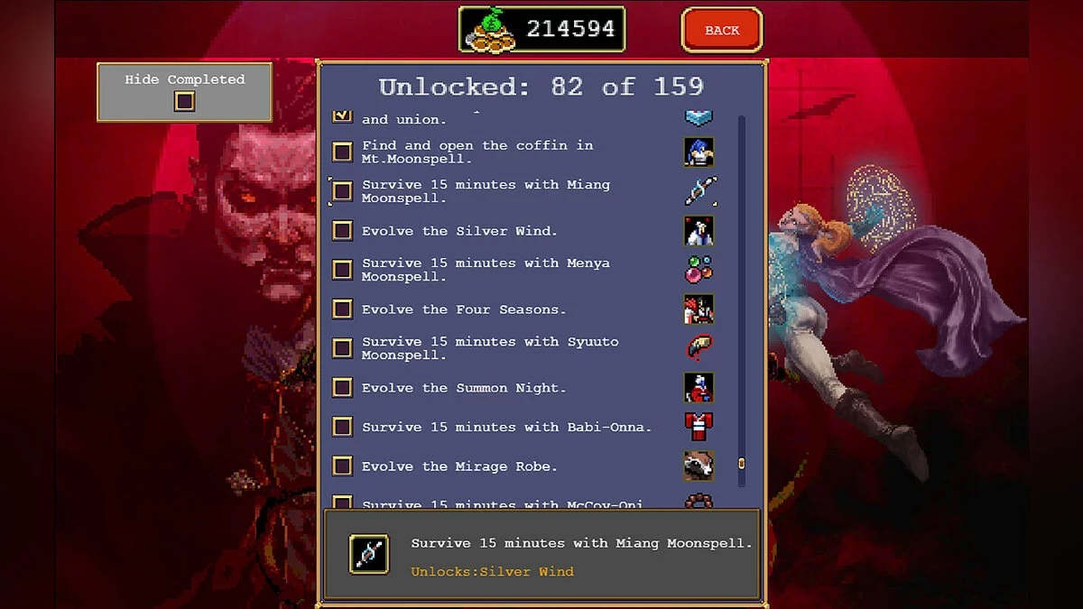 Скриншот из игры Vampire Survivors: Legacy of the Moonspell - 13