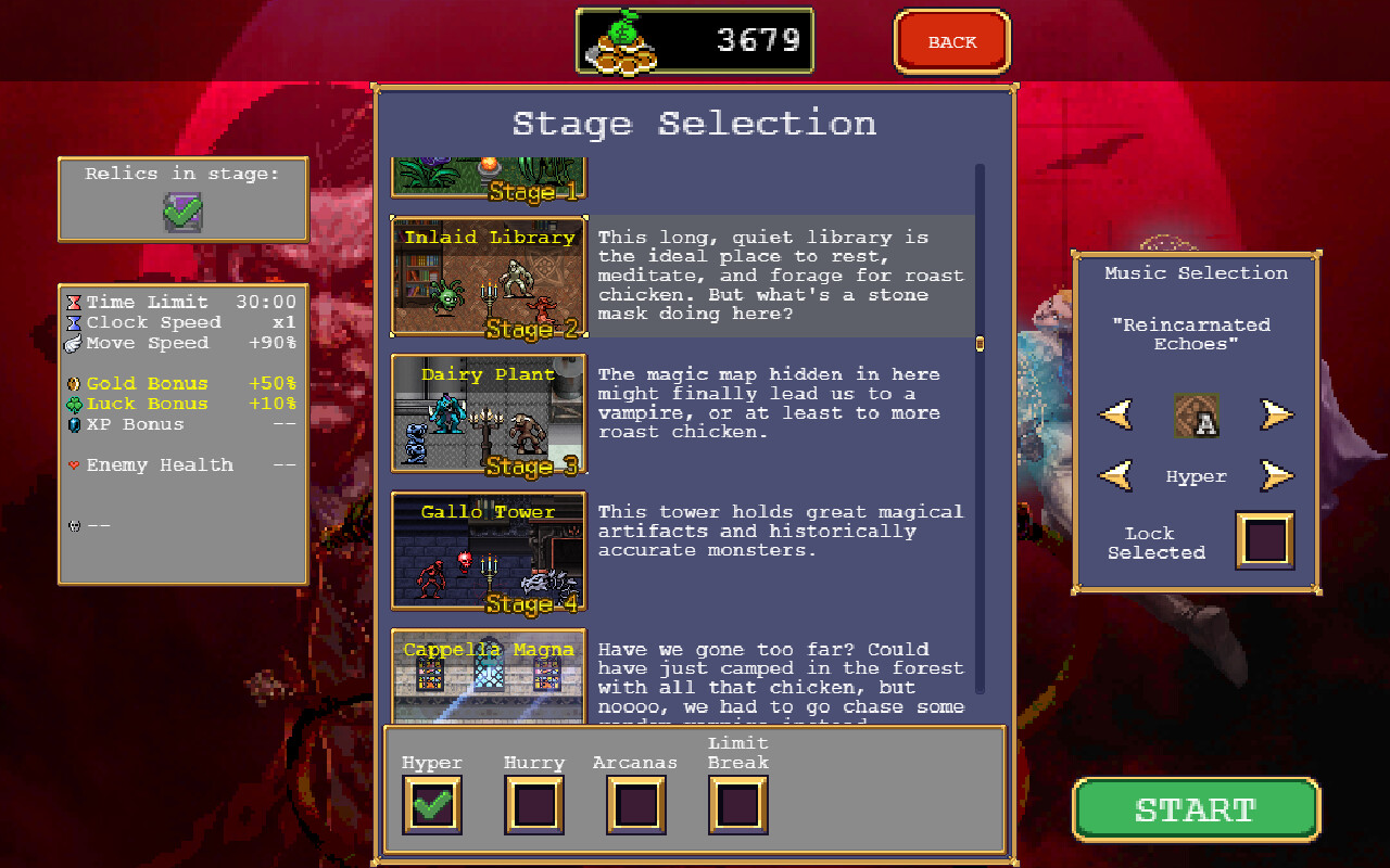 Скриншот из игры Vampire Survivors - 1