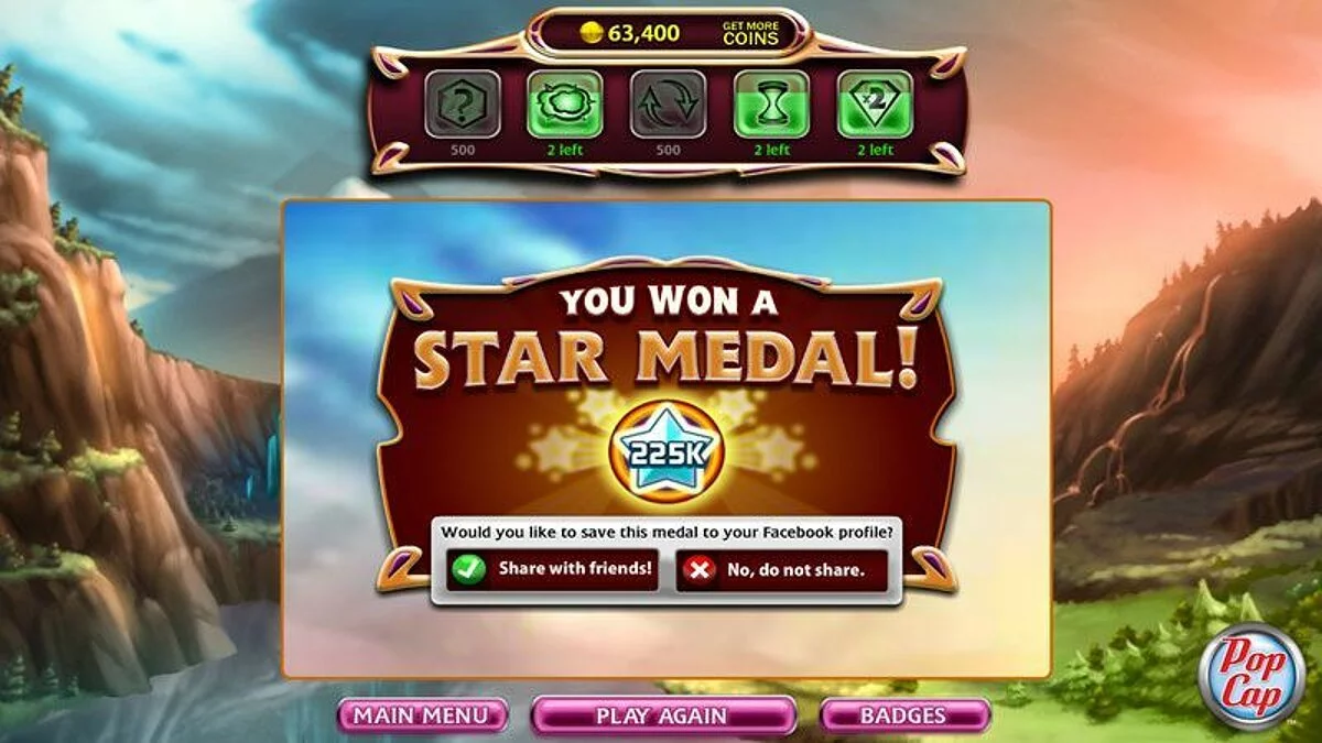 Скриншот из игры Bejeweled Blitz - 27