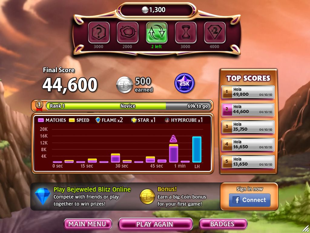 Скриншот из игры Bejeweled Blitz - 23