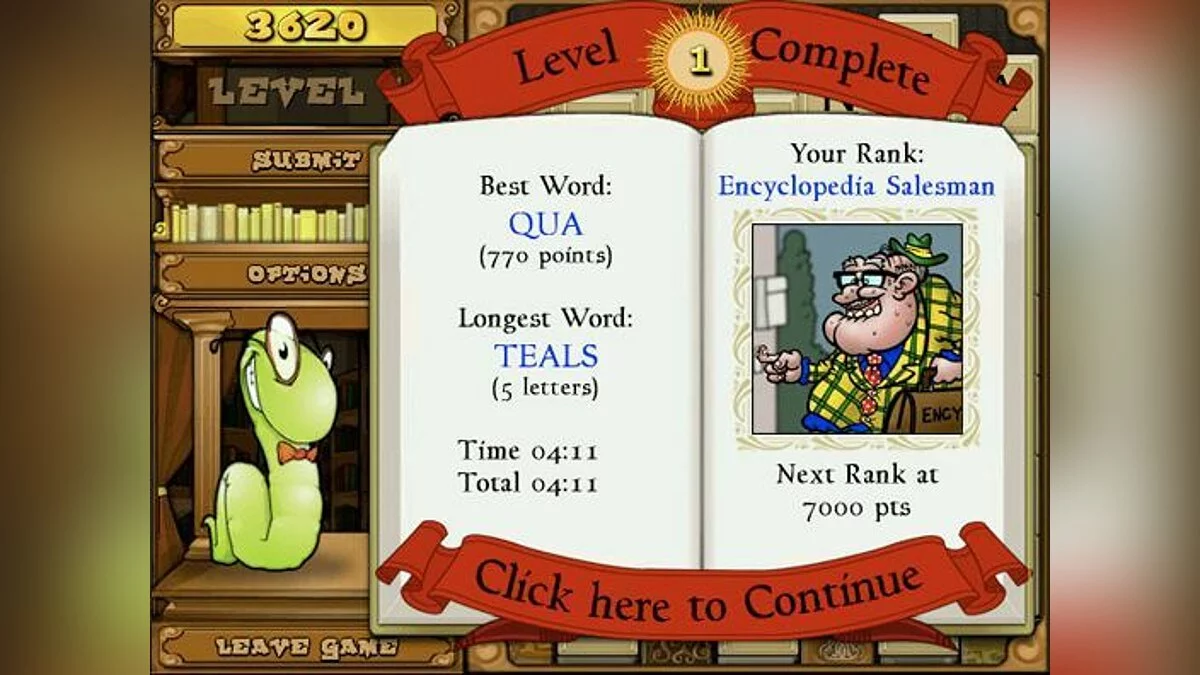 Скриншот из игры Bookworm Deluxe - 6