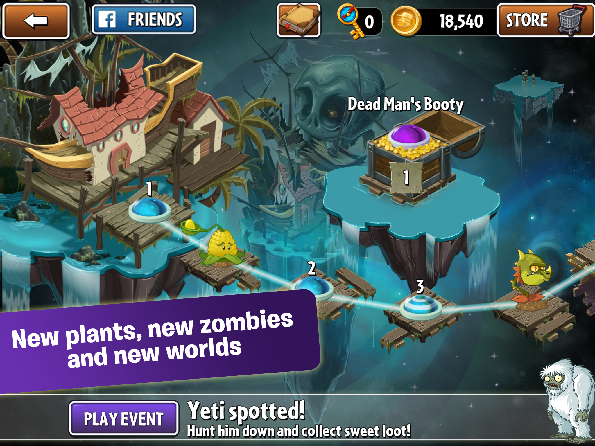 Скриншот из игры Plants vs. Zombies 2: It's About Time - 3