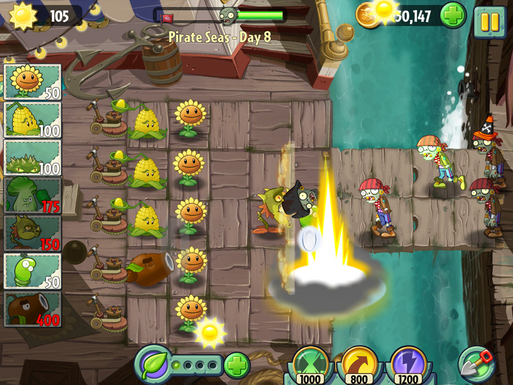 Скриншот из игры Plants vs. Zombies 2: It's About Time - 66