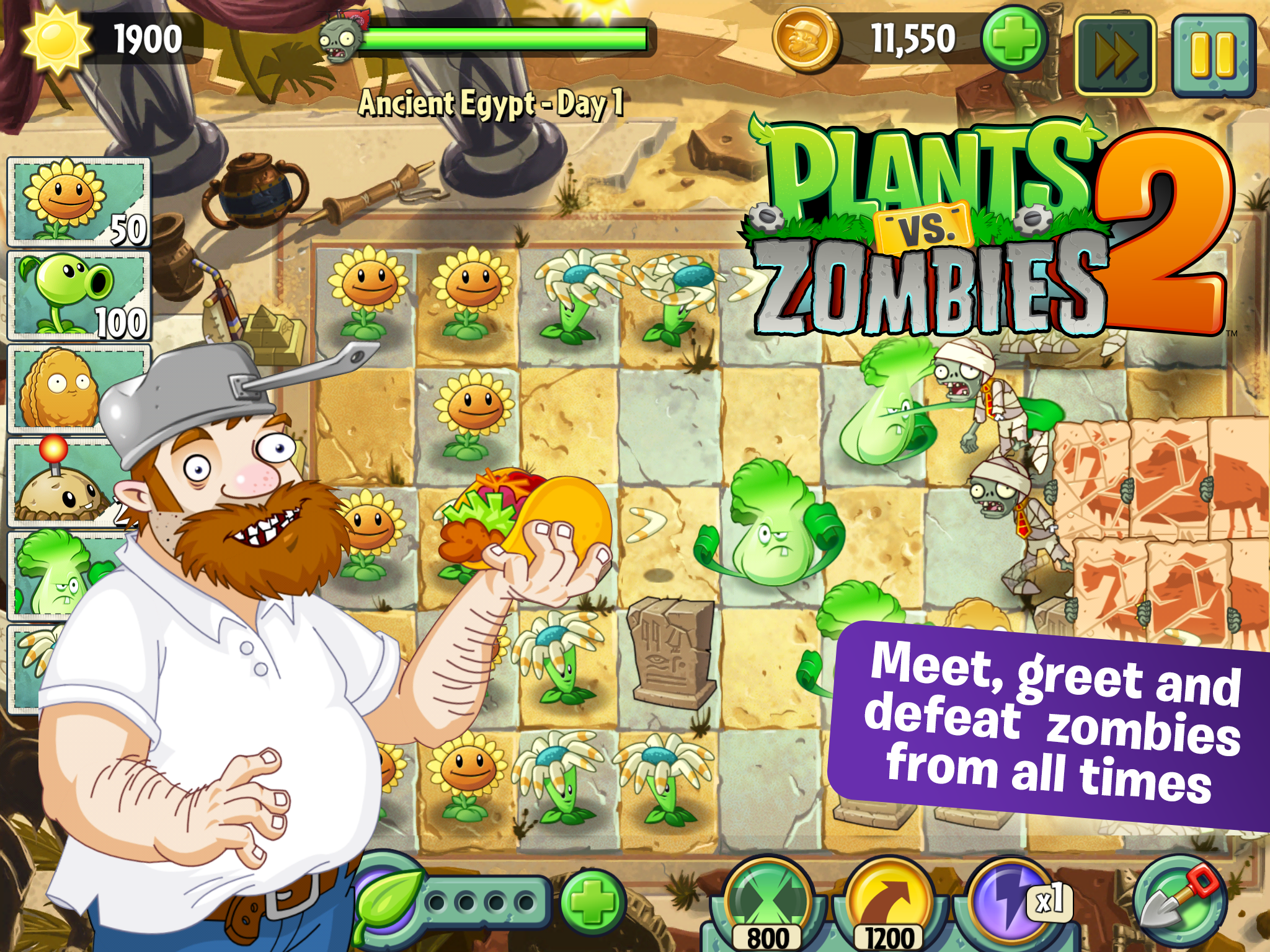 Скриншот из игры Plants vs. Zombies 2: It's About Time - 6