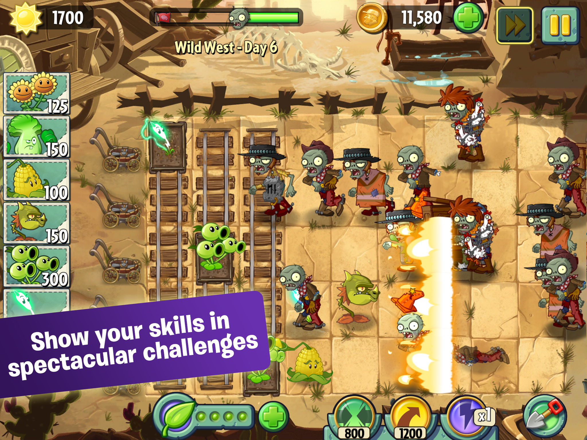 Скриншот из игры Plants vs. Zombies 2: It's About Time - 13