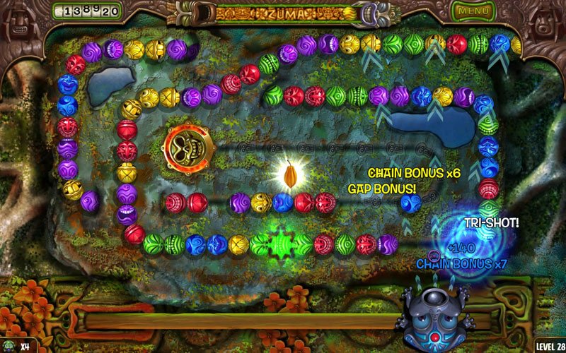Скриншот из игры Zuma's Revenge - 1