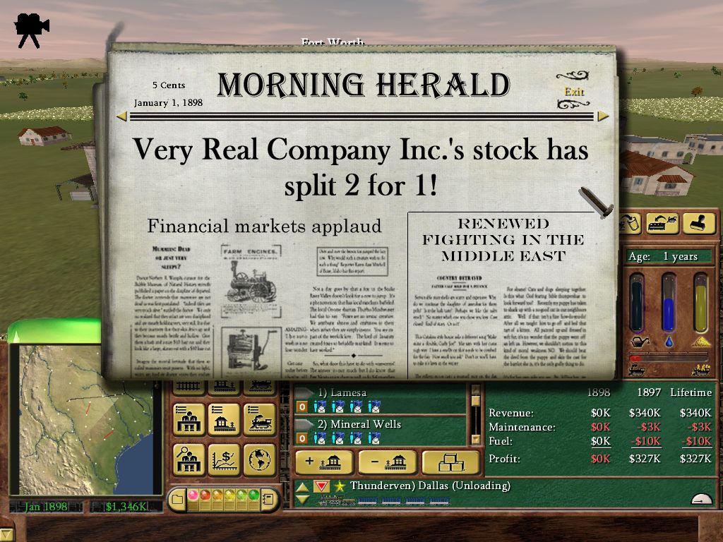 Скриншот из игры Railroad Tycoon 3 - 45