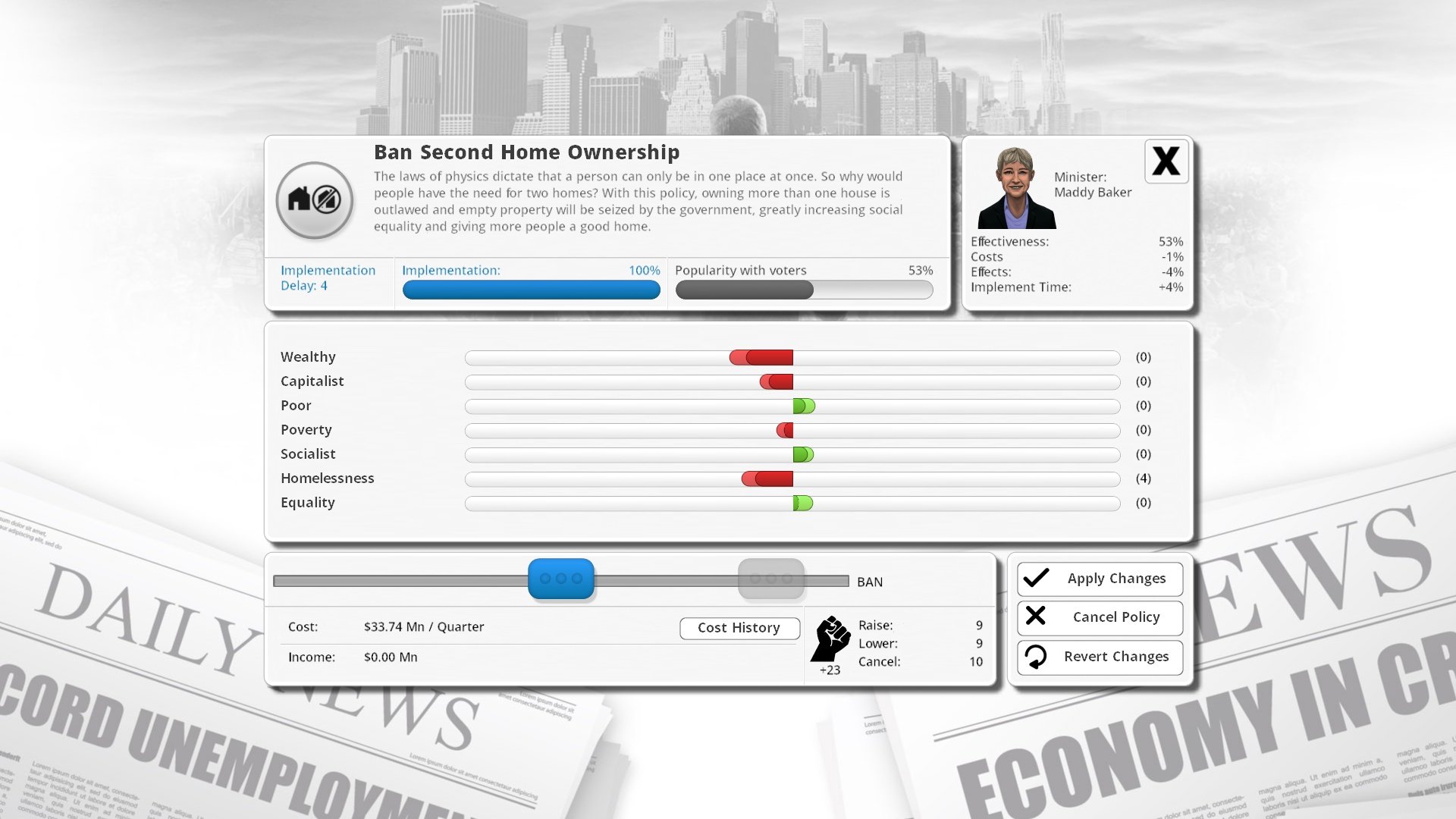 Скриншот из игры Democracy 3: Extremism - 4