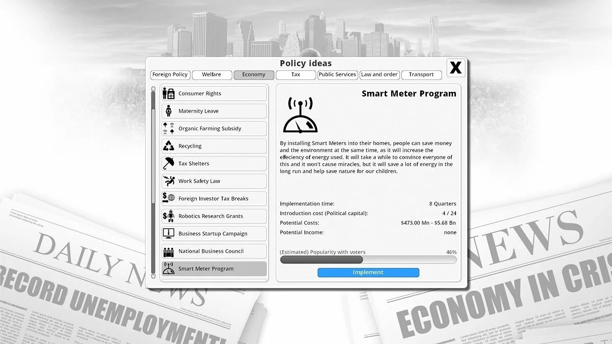 Скриншот из игры Democracy 3: Social Engineering - 4