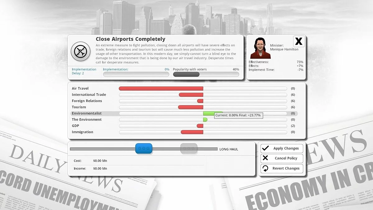 Скриншот из игры Democracy 3 - 34