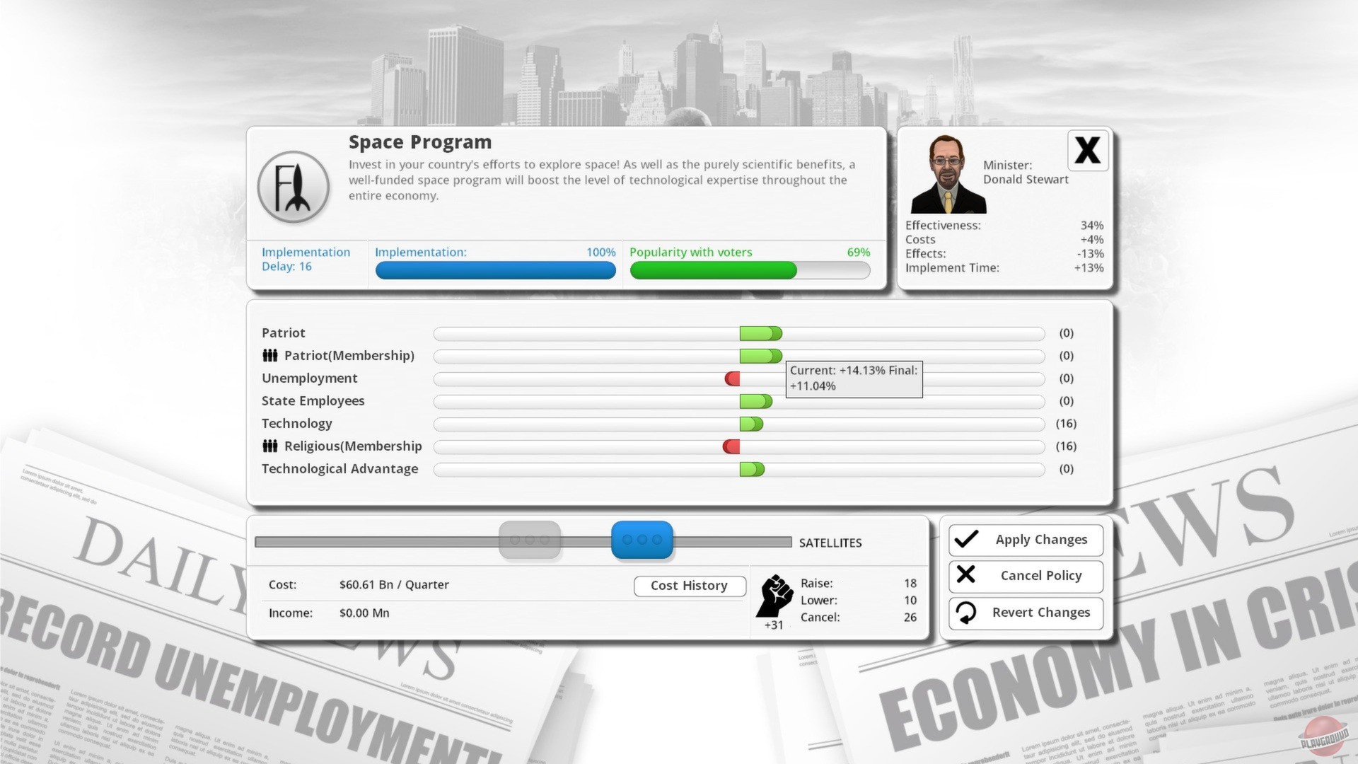 Скриншот из игры Democracy 3 - 36