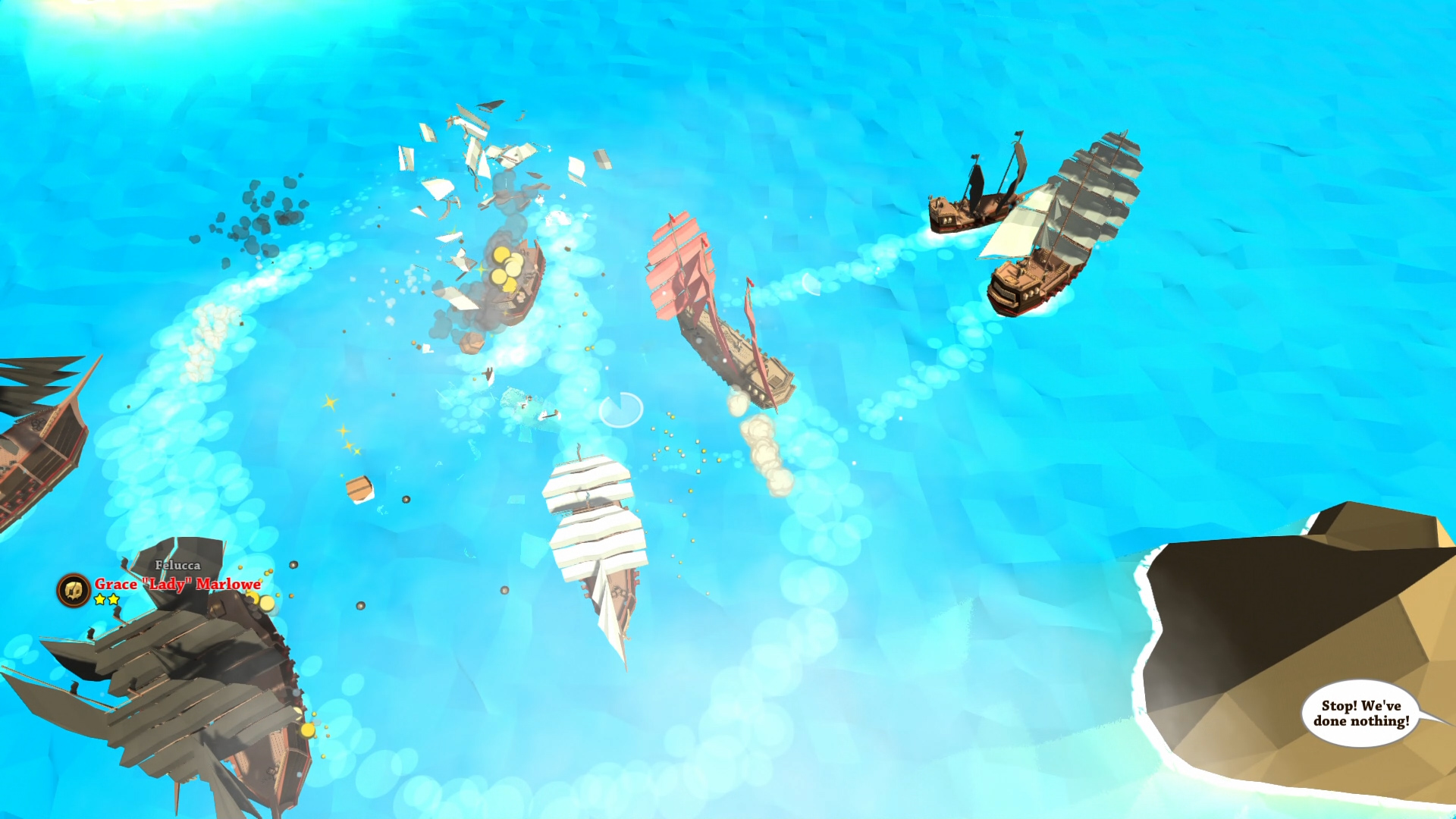 Скриншот из игры Pirates of the Polygon Sea - 24