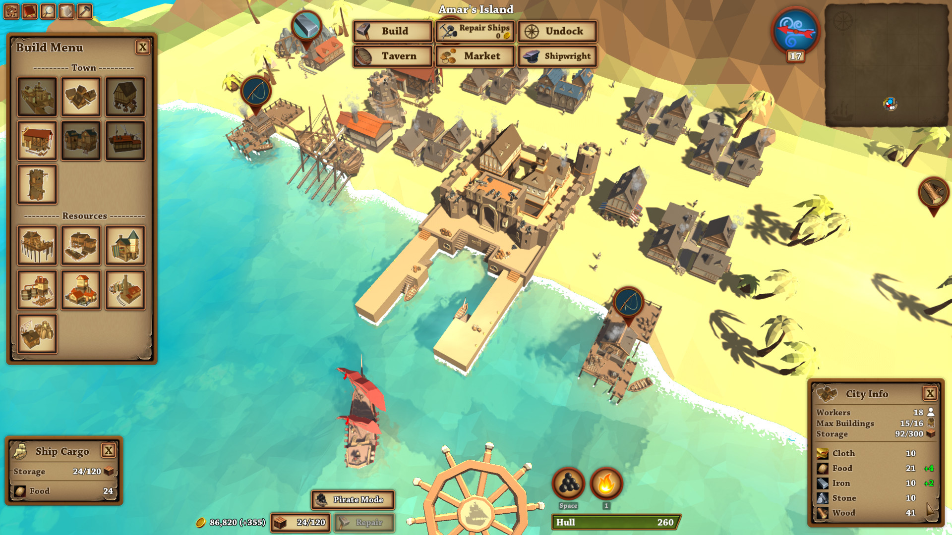 Скриншот из игры Pirates of the Polygon Sea - 21