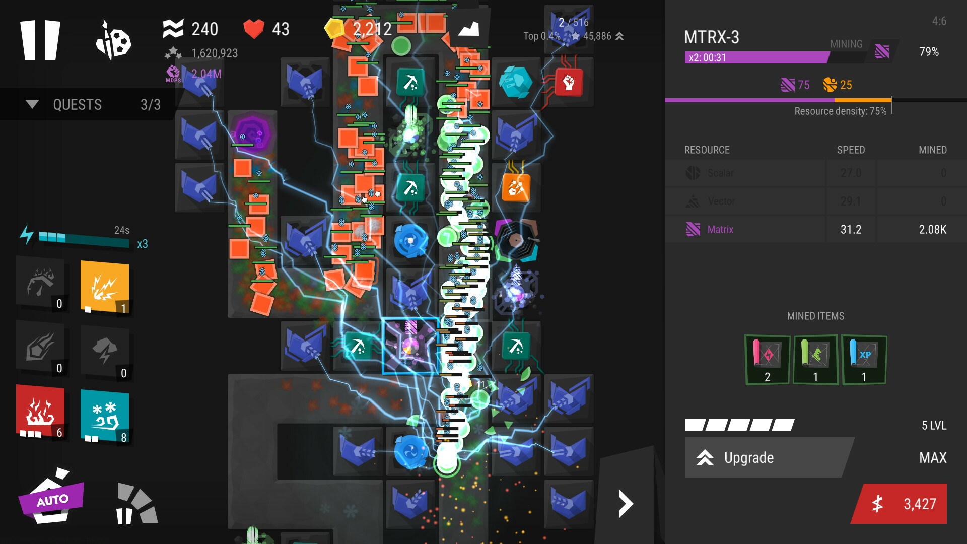 Скриншот из игры Infinitode 2 - Infinite Tower Defense - 10