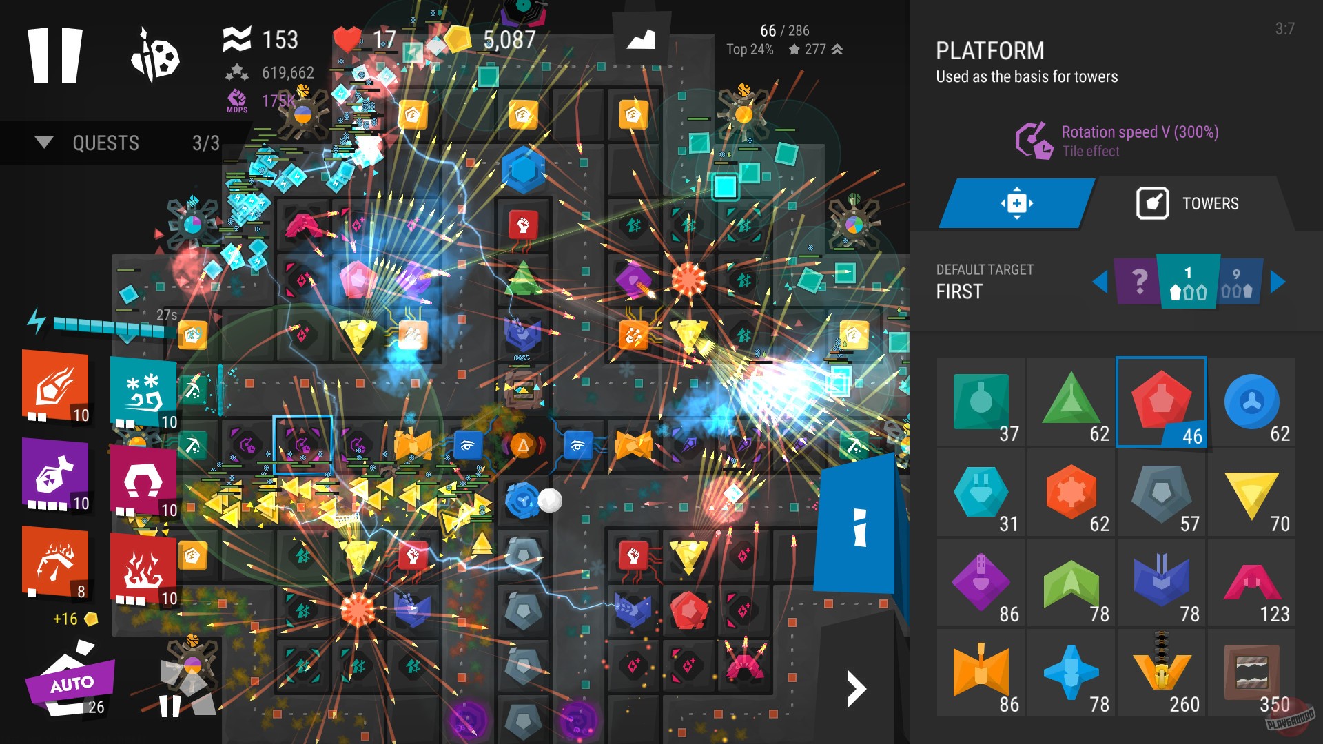 Скриншот из игры Infinitode 2 - Infinite Tower Defense - 11