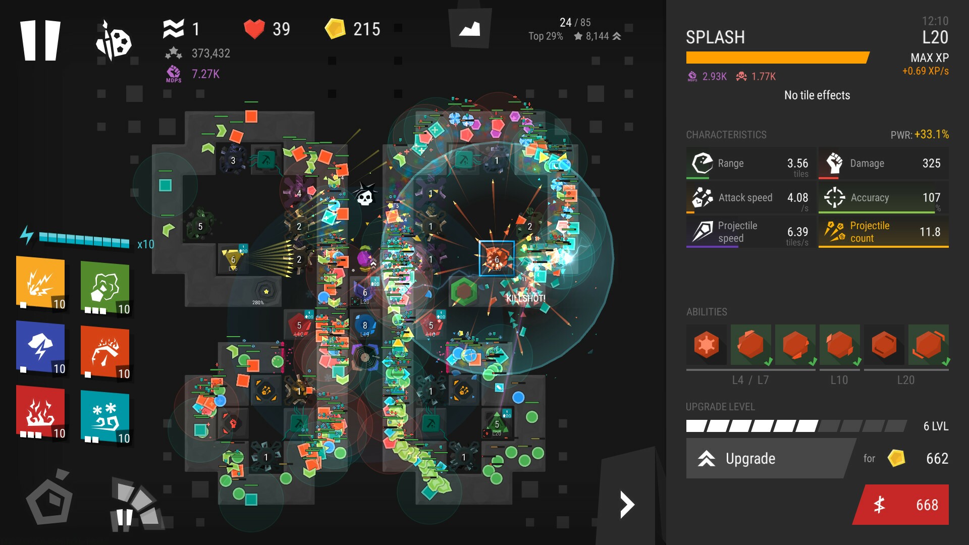 Скриншот из игры Infinitode 2 - Infinite Tower Defense - 19