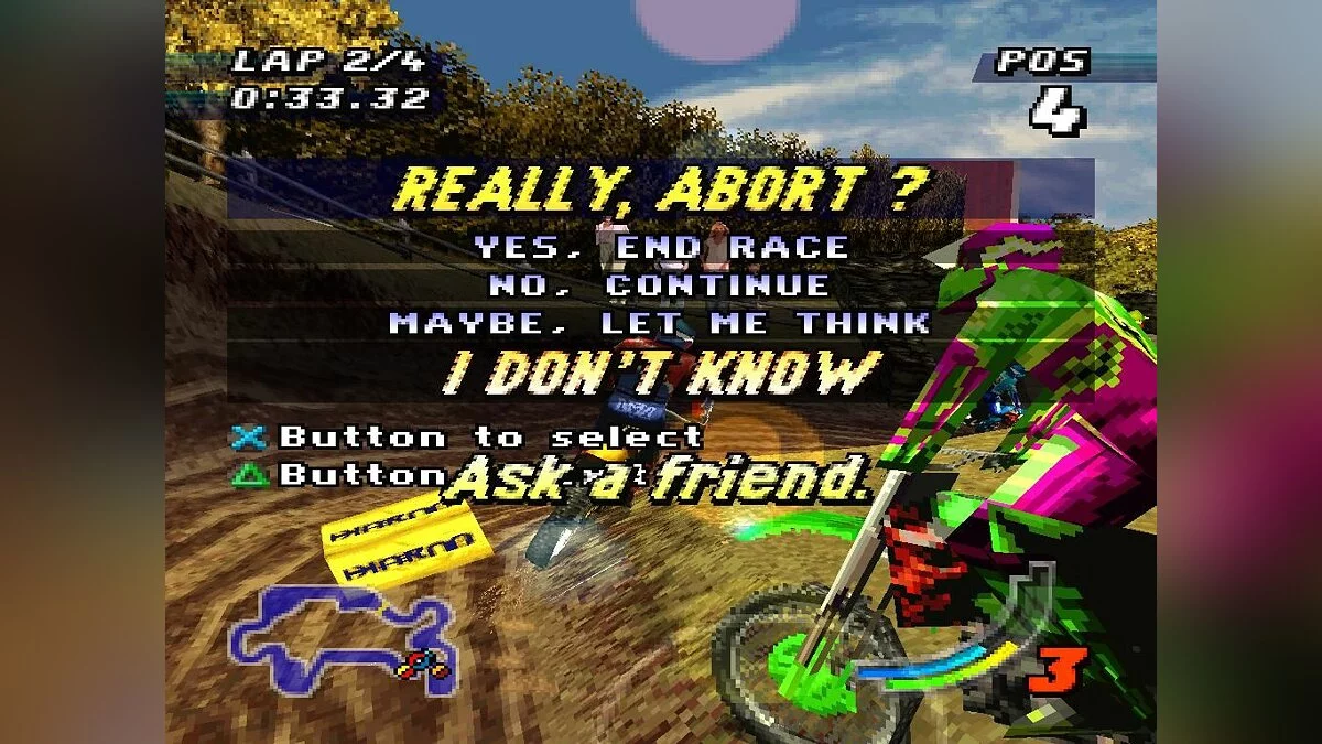 Скриншот из игры Jeremy McGrath Supercross 98 - 4