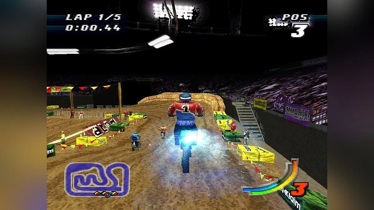 Скриншот из игры Jeremy McGrath Supercross 98 - 3