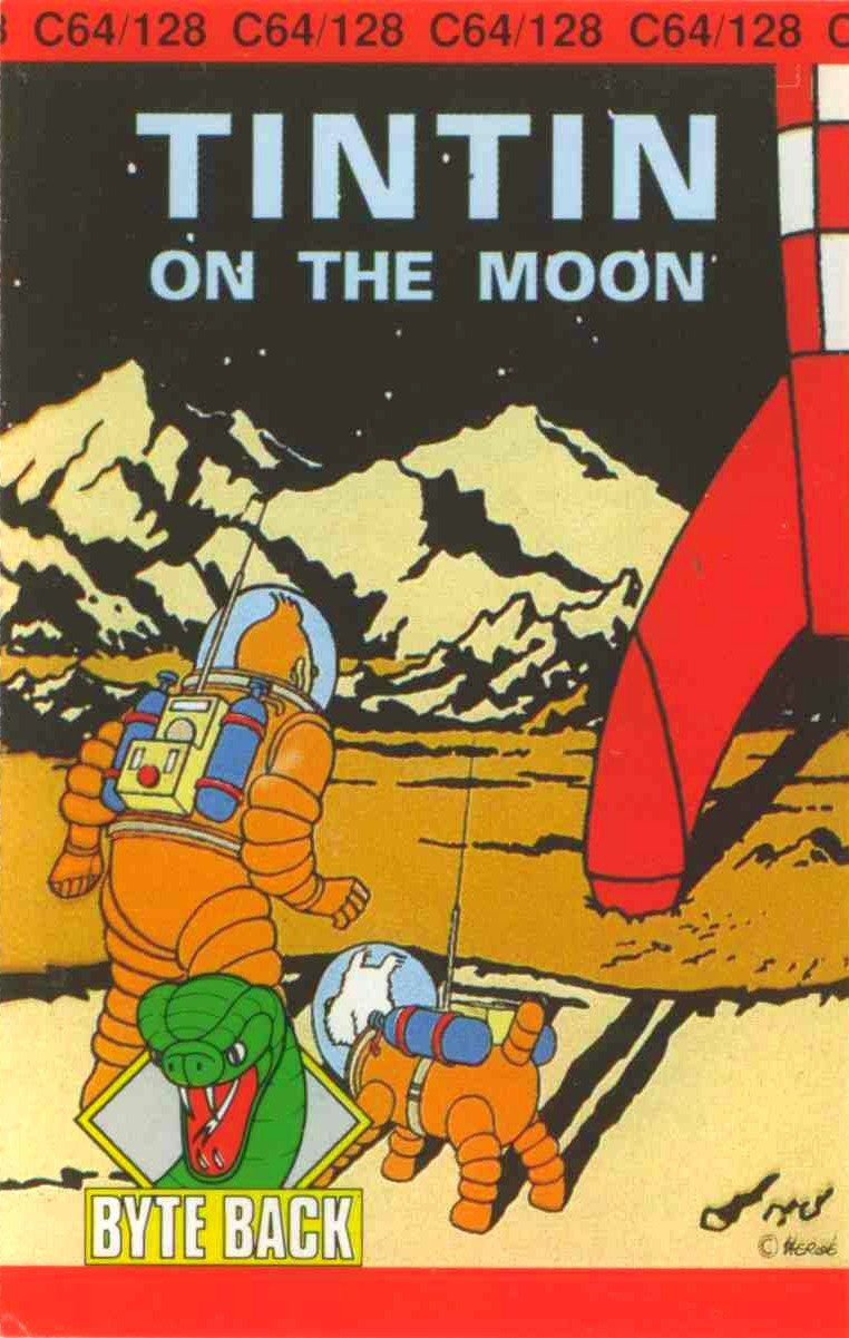 Обложка игры Tintin on the Moon