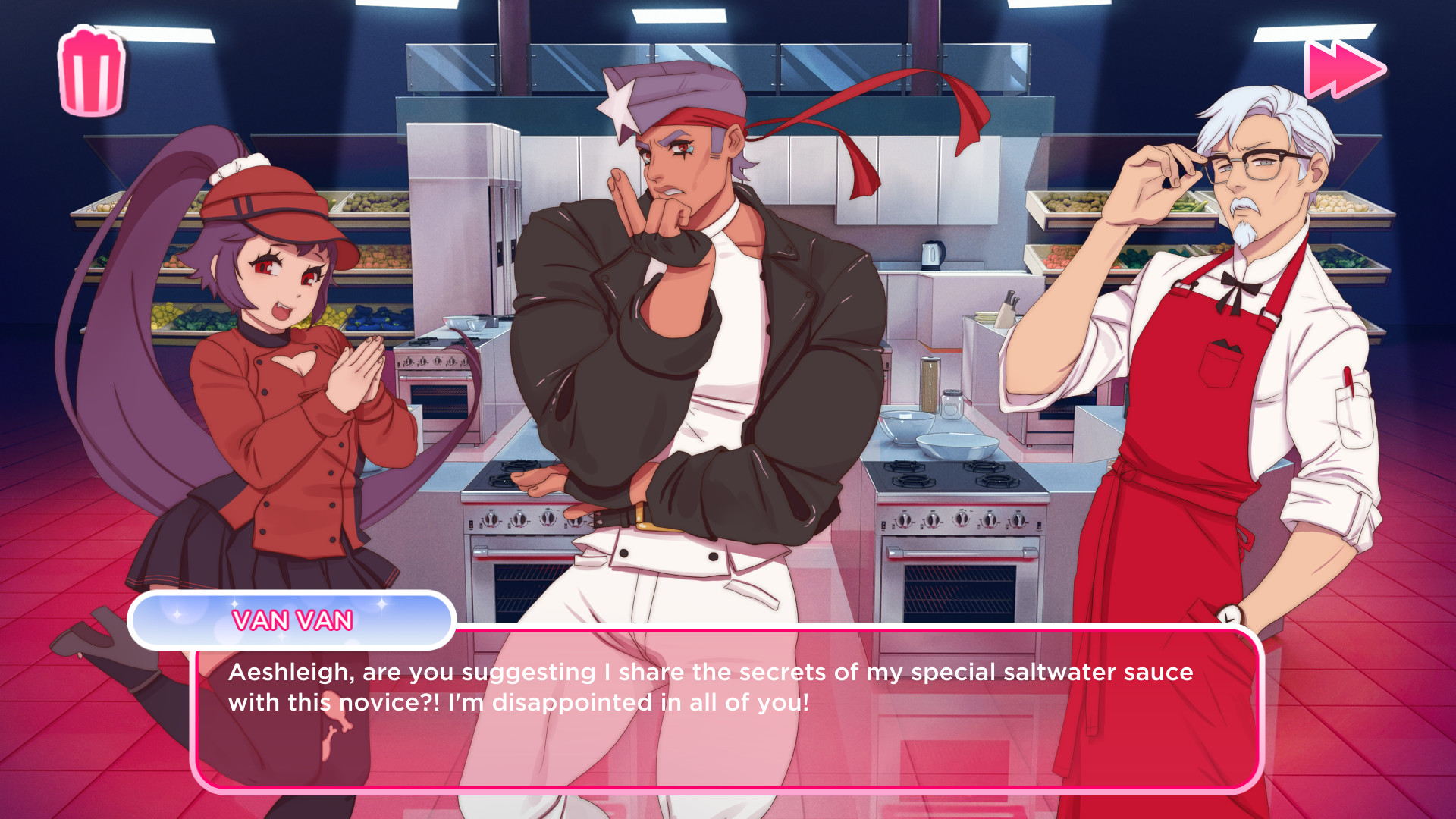 Скриншот из игры I Love You, Colonel Sanders! A Finger Lickin’ Good Dating Simulator - 5