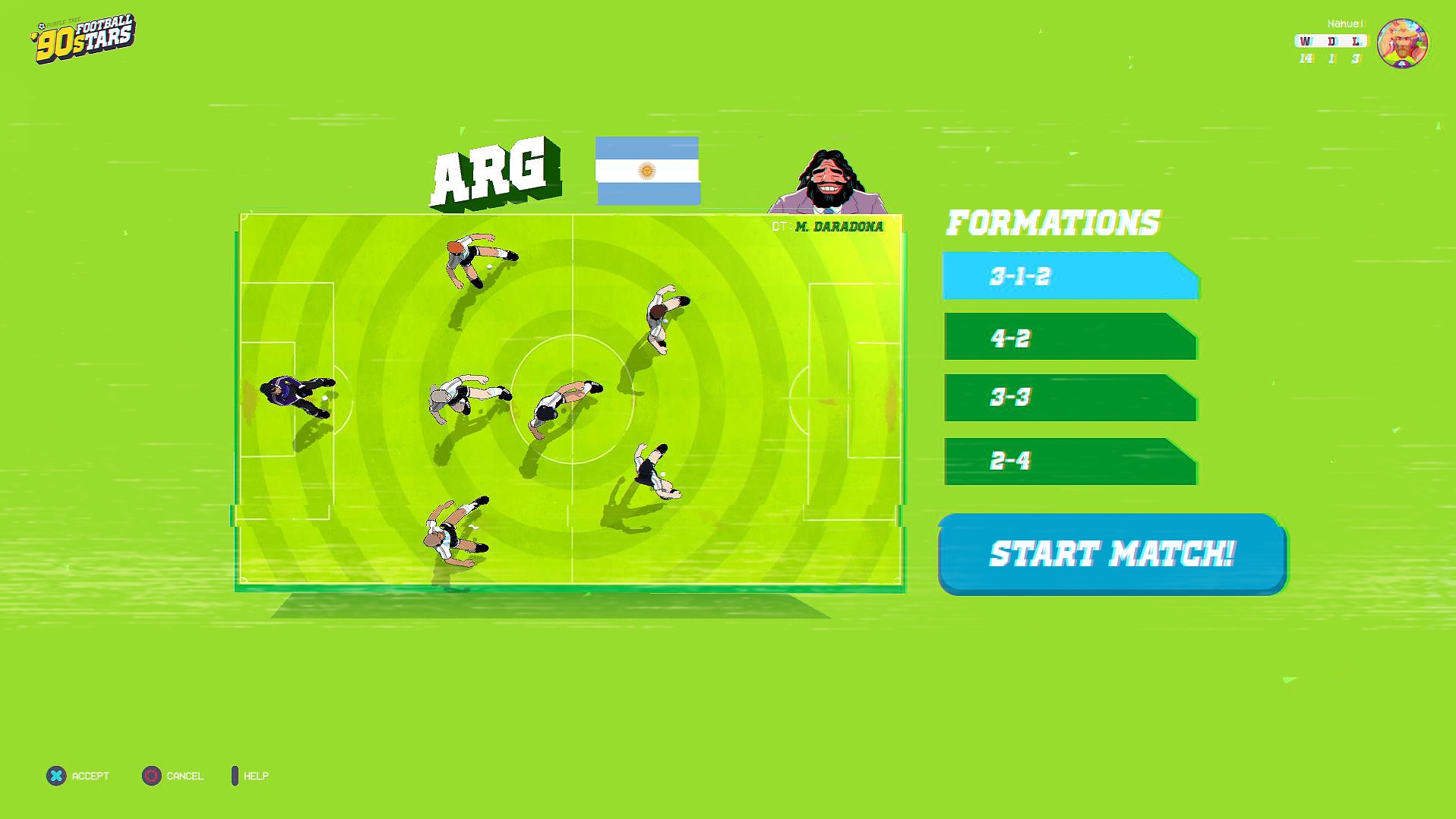 Скриншот из игры '90s Football Stars - 11