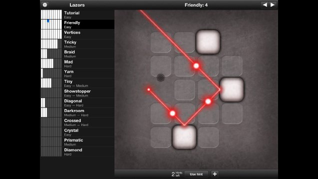 Скриншот из игры Lazors - 1