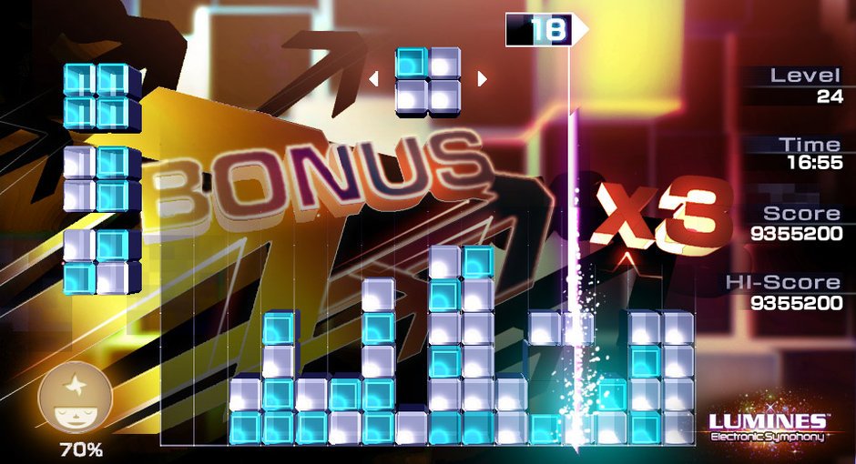 Скриншот из игры Lumines: Electronic Symphony - 1