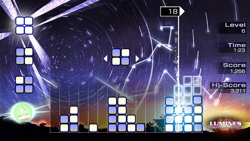 Скриншот из игры Lumines: Puzzle Fusion - 2