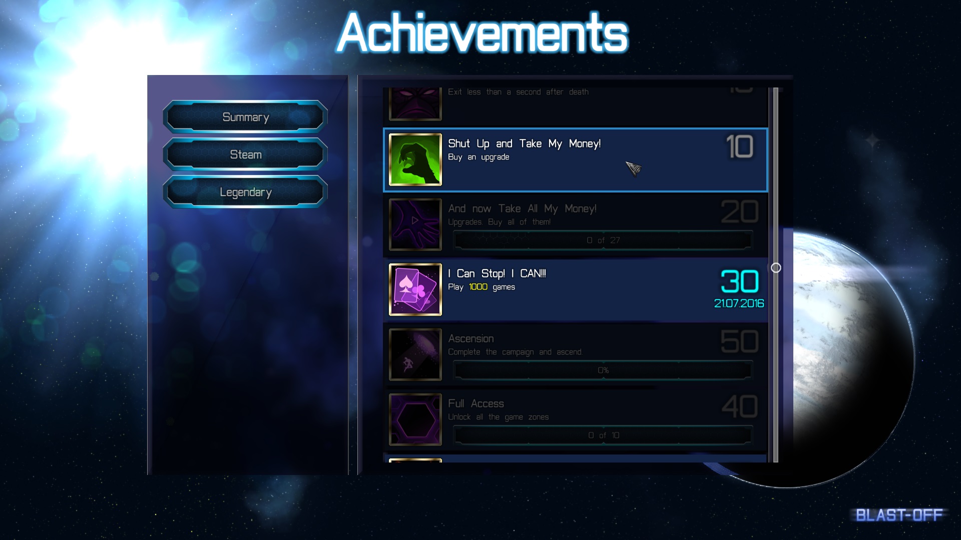 Скриншот из игры Blast-off - 20