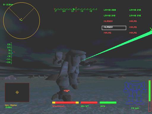 Скриншот из игры MechWarrior 2: 31'st Century Combat - 1