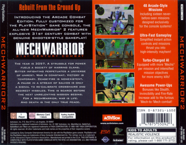 Скриншот из игры MechWarrior 2: 31'st Century Combat - 20