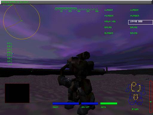 Скриншот из игры MechWarrior 2: 31'st Century Combat - 10