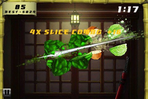 Скриншот из игры Veggie Samurai - 2