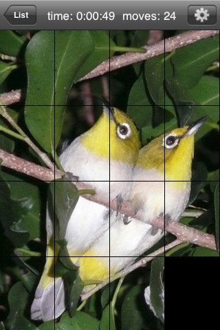 Скриншот из игры Q’s Slider Puzzle: iLove Birds - 2